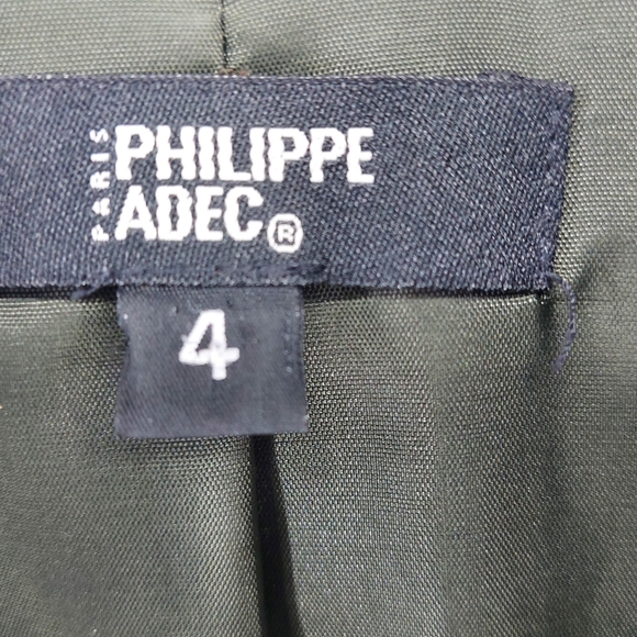 Philippe Adec Wool Khaki Blazer - Picture 2 of 5